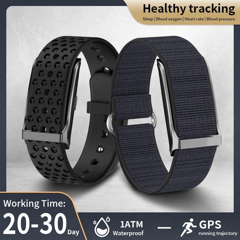 Health Wellness Bracelet - LIGE inteligentny zegarek tętno monitor ciśnienia