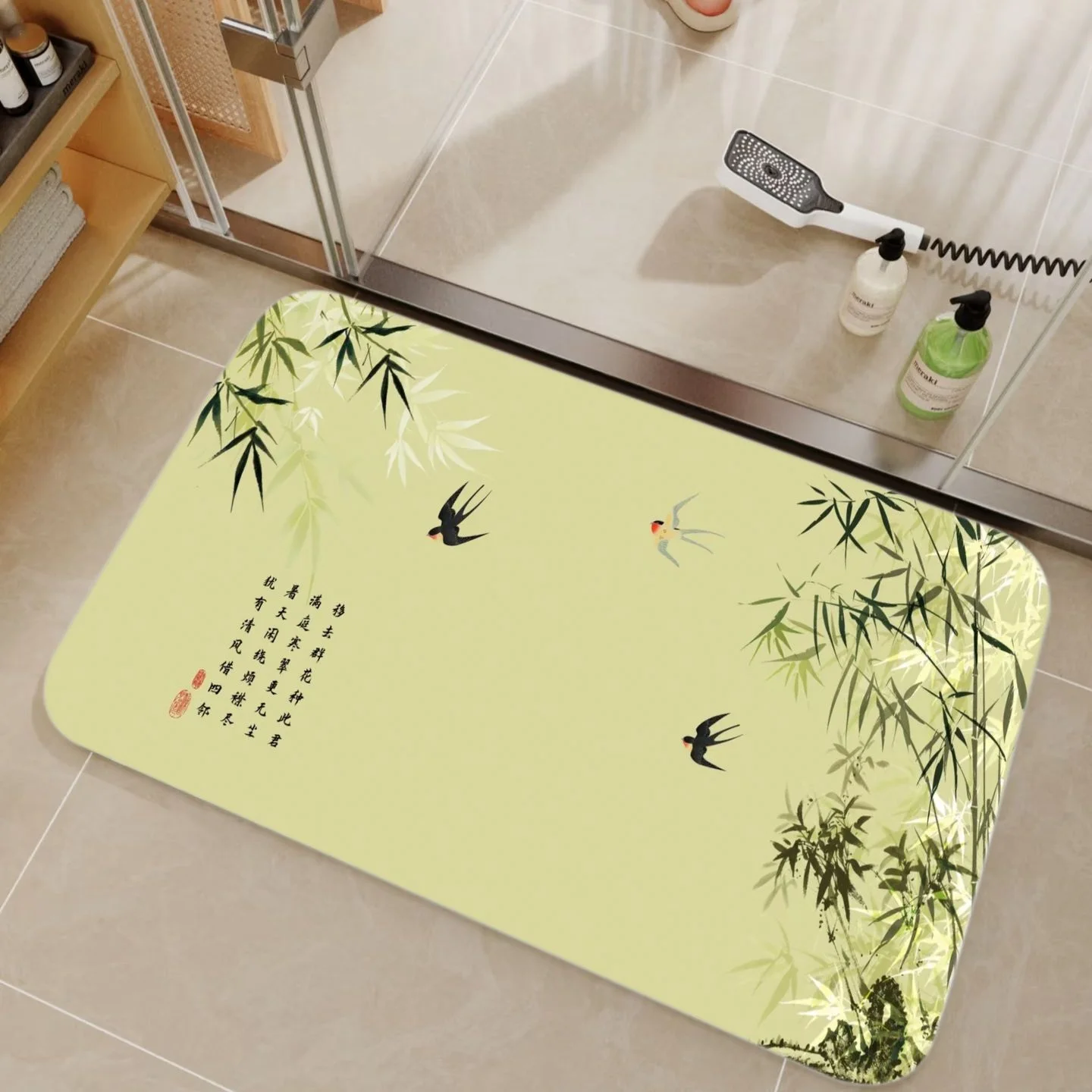 Bamboo Bath Mat - Mata do kąpieli VIKAMA z bambusa