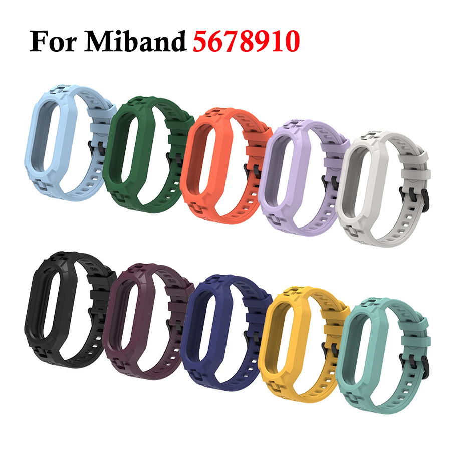 Health Wellness Bracelet - Silikonowy pasek do Xiaomi Mi Band