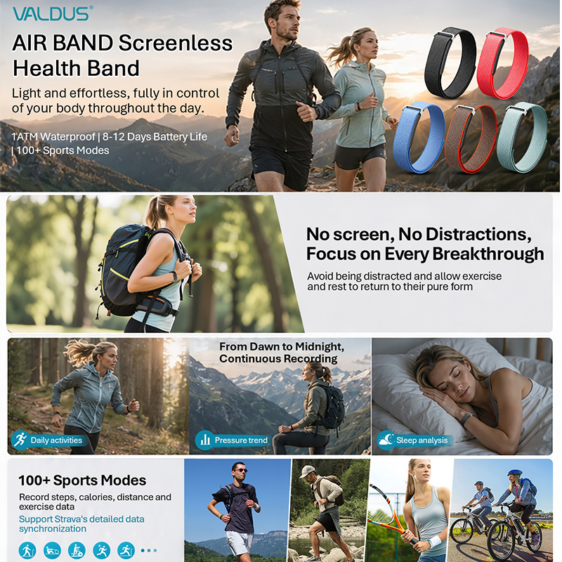 Inteligentna opaska VALDUS Air – Health Wellness Bracelet recenzja i cena
