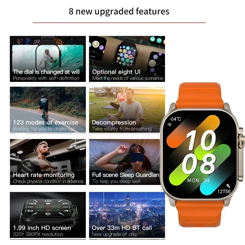 Nowy Smartwatch Serii 9 PK HK8 – Health Wellness Bracelet recenzja i cena